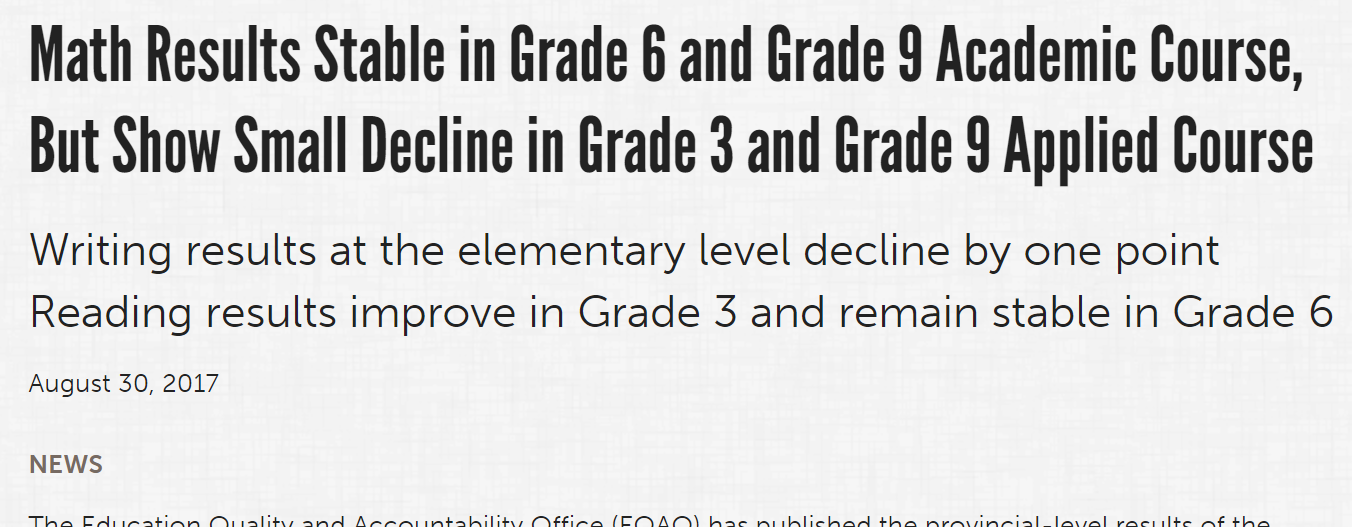 EQAO Results